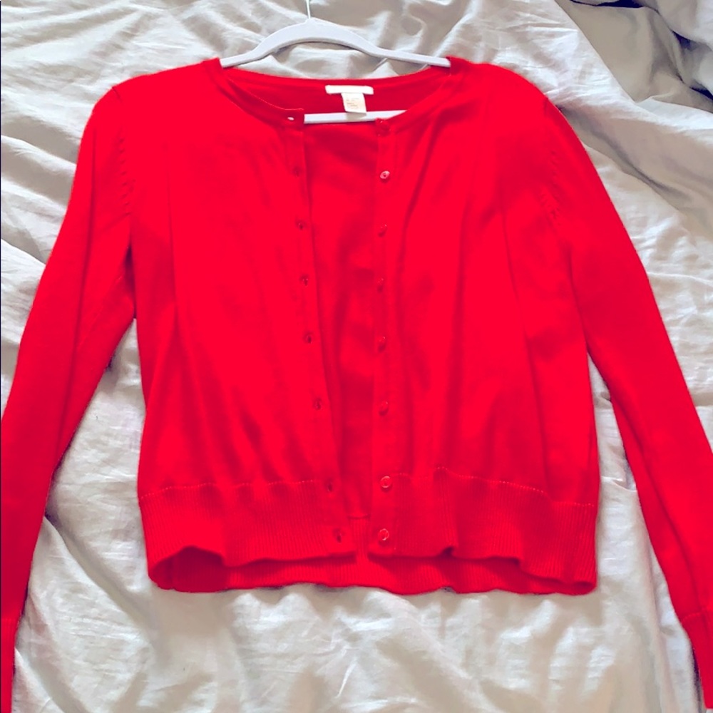 H&M Red Cartigan